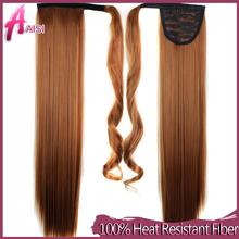 22 Synthetic Hair Long Ponytail Wowen Straight Clip in Ponytail Ribbon Pony Tail Hair Extension Hairpiece
