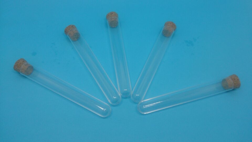 500PCS 13x78MM glass test tube round bottom with cork stopper
