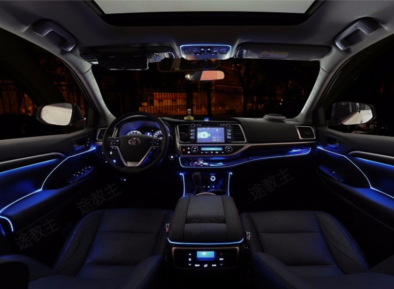 For Volvo Xc90 2002 2014 Car Interior Ambient Light Panel Illumination For Car Inside Tuning Cool Strip Light Optic Fiber Band