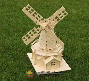 How To Make A Windmill Out Of Wood Aliexpress.com : buy diy 3d wooden 