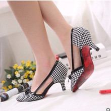 Ladies Sexy Hemp pointed toe Cover Bow knot Star thin high heels wedding party bride shoes women pumps big Correct sizes (4-9)