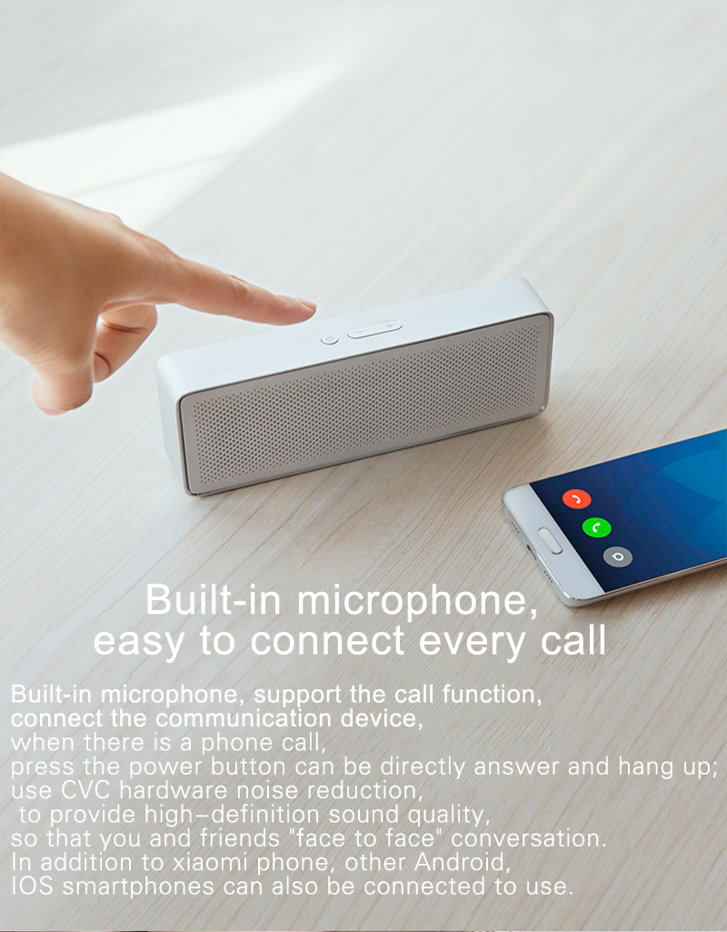 Original Xiaomi Bluetooth Speaker 2 Square Box Stereo Portable Mini Music Player MIUI Metal Wireless Speakers For Samsung Xiaomi (1)