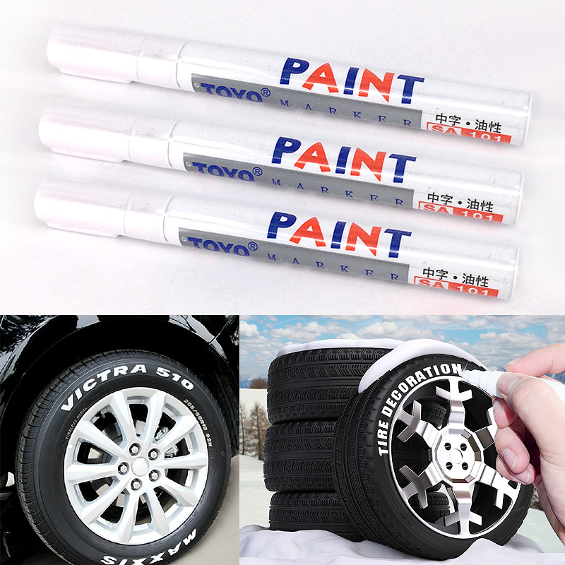 Hot selling White Tire Tread Rubber Paint Marker paint mending Pen Car