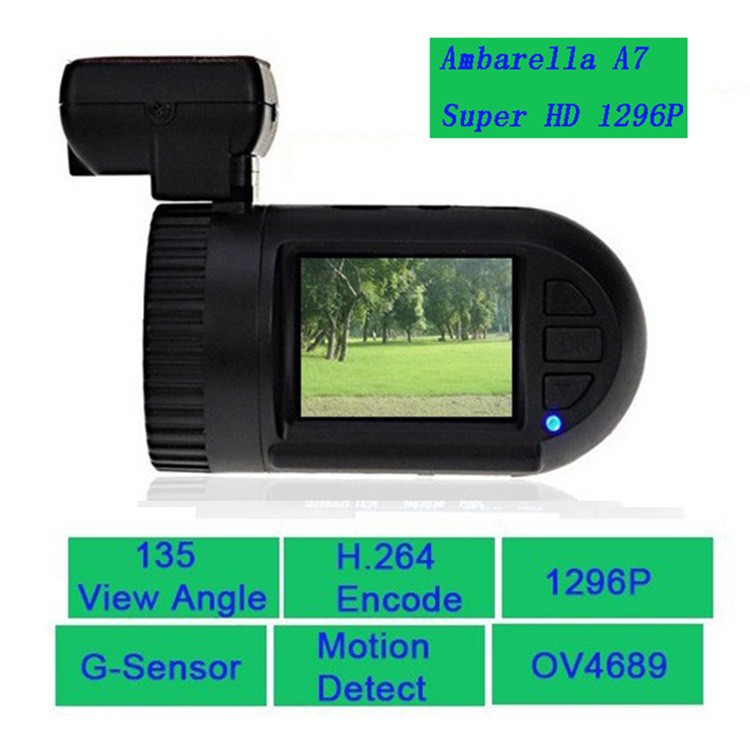 1296P 1080p Car DVRs Dashboard Camera Dash cam Ambarella A7 For Automotive Registrator Video Recorder GPS Tracker 0801 MINI 0805 (16)
