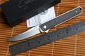 Newest Boker Kwaiken ceramic ball bearing folding knife VG10 blade Titanium carbon fiber handle kitchen fruit