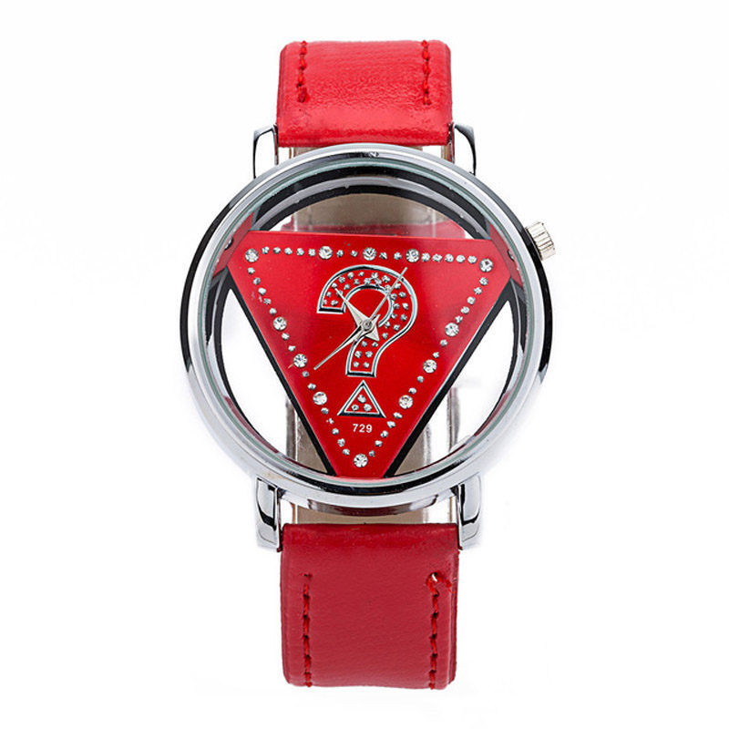 Hollow Dial Luxury Watch Big Brand Women Casual Wristwatch Leather Strap Lady Quartz-Watch Girl Dres