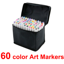 painting art mark pen 30/40/60/80 color Alcohol Marker pen cartoon graffiti sketch Double Headed Art copic markers designers