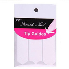 240PCS Nails Stickers Tips Guide Nail Design French Manicure Nail Art Decals Form Fringe Guides DIY