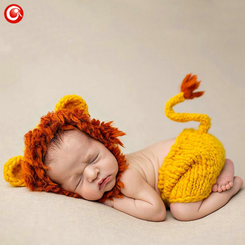 Lion Design Hat Accessories Cotton Newborn Crochet Lion Design Hat Accessories Cotton Newborn Crochet
