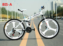21 Gears Folding Mountain Bike with Disc Brakes