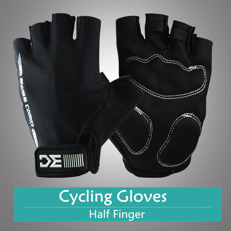 Image of Cycle Shock-Resistant Cycling Gloves Bicycle Mittens Half Finger Bike Mesh Glove Breathable 3D GEL Road Gloves Today's Deals