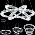 Modern Chandelier LED Crystal Ring Chandelier Ring Crystal Light Fixture Light Suspension Lumiere LED Lighting Circles