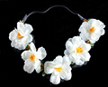 Handmade pink elegance flower crown wedding headband Bridal Headdress Hair band Accessories travel photography headwear