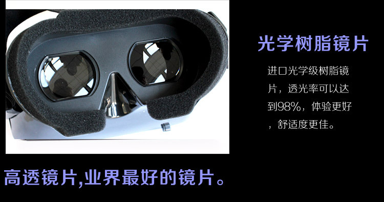 Movies Games 3D Google Cardboard Viewing Glasses Virtual Reality VR Box Head Mount ABS Smartphones Mirror