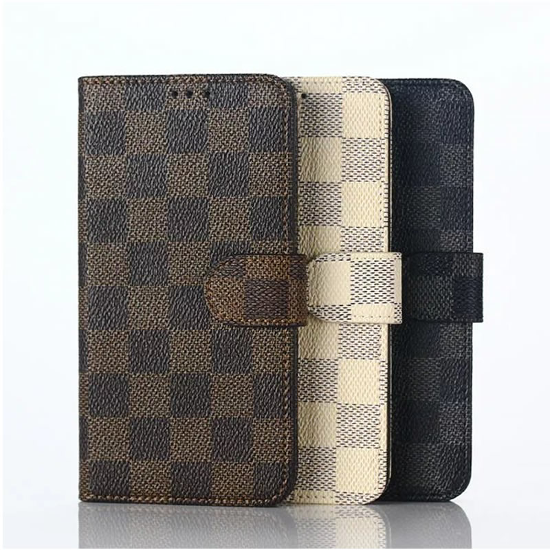 Hot Sale For Sony X Elegant font b Tartan b font Design Wallet Card Holder Stand