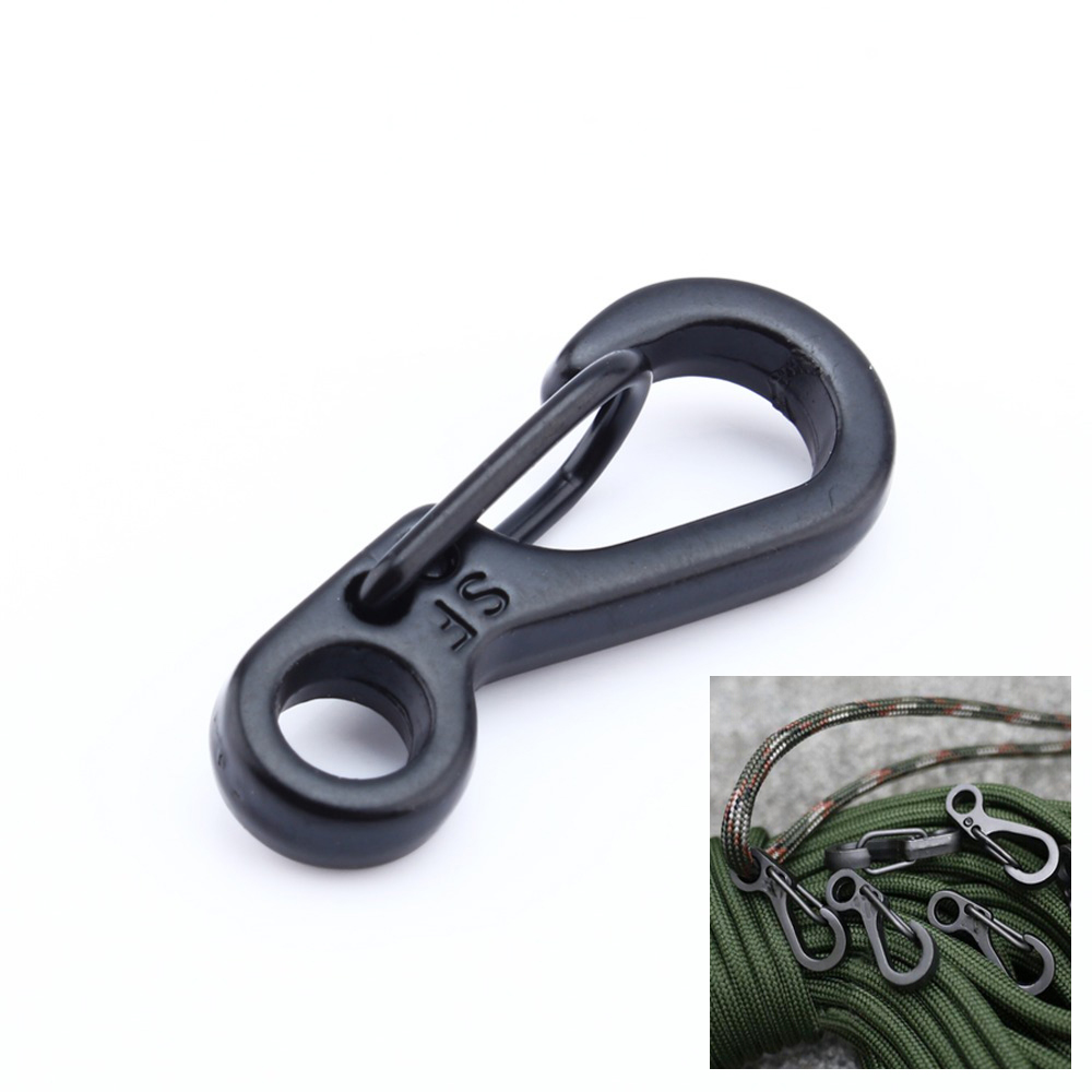 Image of 1Pcs Spring Buckle Snap Alloy Nickel-free Plating Mini Key Ring Carabiner Bottle Hook Paracord Camping Accessories Free Shipping