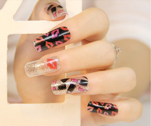  2 high quanlity Newest hot sale fingernail sticker 9 kinds of lovely pattern can choose