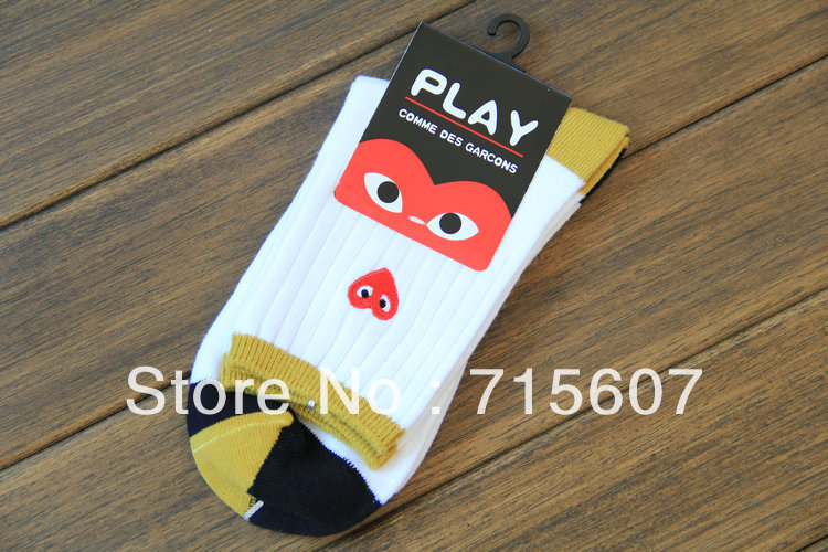 comme des garcons socks play