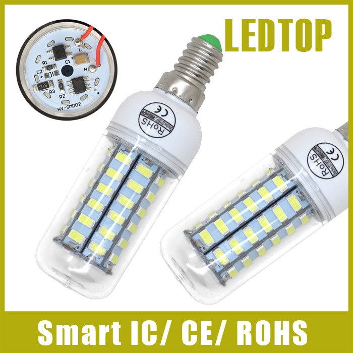 New Bombillas CE RoHs Smart IC Drive E14 220V Led Light 24 36 48 56 69