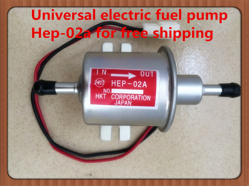 Image of Universal diesel petrol gasoline 12v electric fuel pump HEP-02A low pressure For most car Carburetor Motorcycle ATV