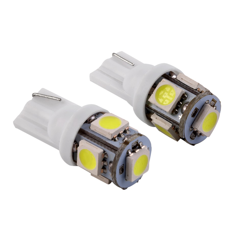 2PCS T10 194 168 W5W 360 Degree Wedge 5050 5 SMD LED Bulb XENON WHITE Car Tail Side light Waterproof hot selling#