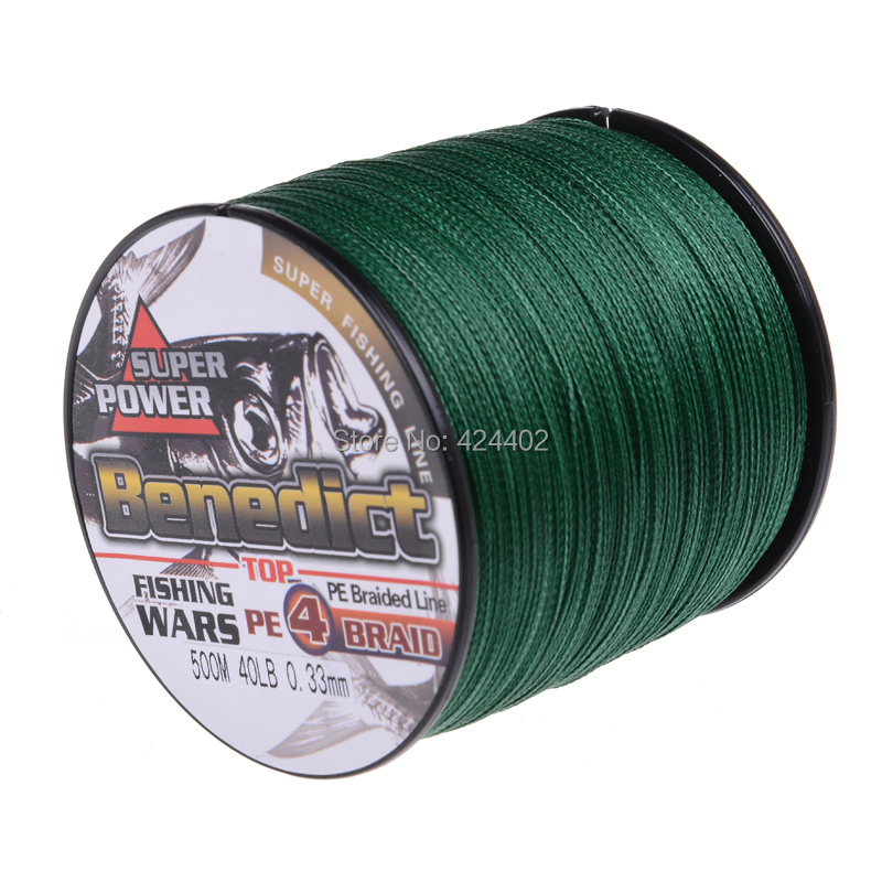 Image of 500M Brand Feihong 4 strands Japan Multifilament 100% PE supper strong Braided Fishing Line 6LB -80LB