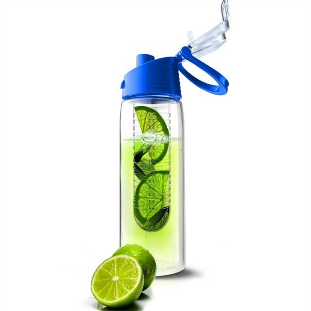 Image of Fashion Cycling 701ML-800ML Flesh Fruit infuser infusing Water Bottle Sports Health Lemon Juice Make Bottle Camping Cup