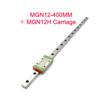 Kossel Mini MGN12 12mm miniature linear rail slide = 3pcs 12mm L- 400mm rail+3pcs MGN12H carriage for X Y Z axis