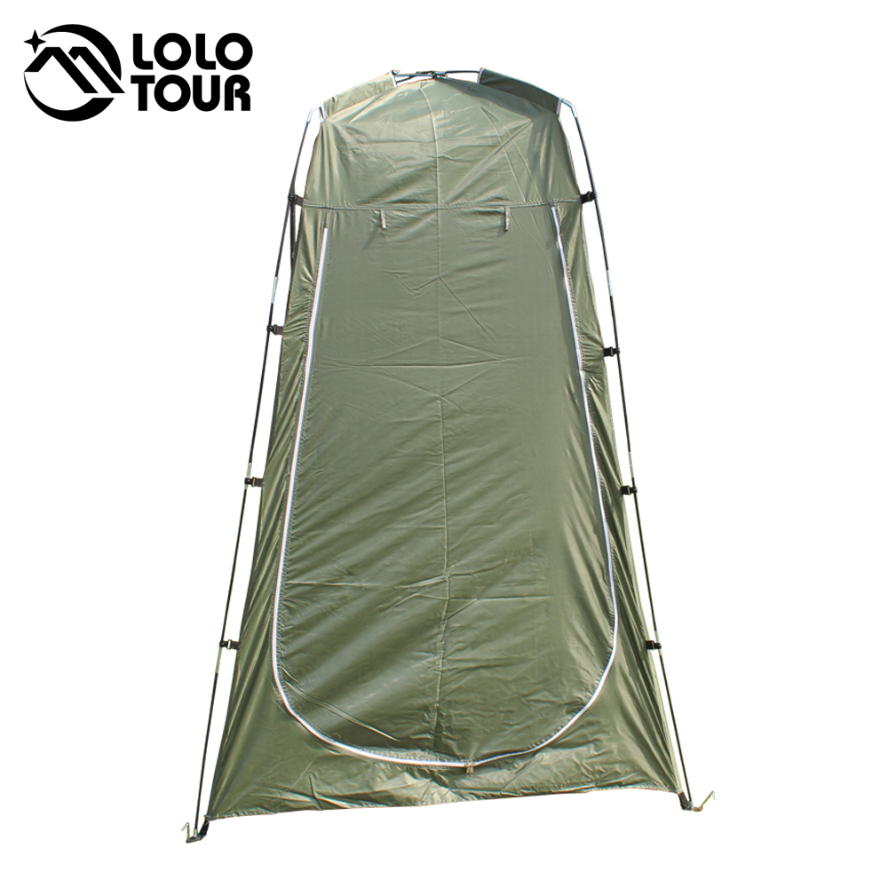 Lightweight Portable Camping Shower tent awning canvas folding Outdoor Toilet Room Privacy showing Changing clothes tente white