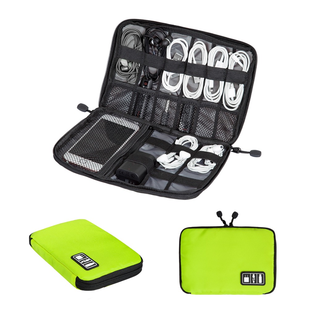 Image of Electronic Accessories Organizers Bag for Hard Drive Organizers for Earphone Cables USB Flash Drives Travel Case Digital Bag