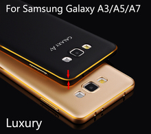 Luxury metal case for Samsung Galaxy A3/A5/A7 Aluminum frame