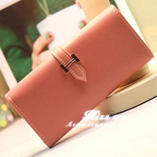 PU new Korean version of the long ladies wallet candy color large capacity multi-card bit wallet purse card bag wholesale