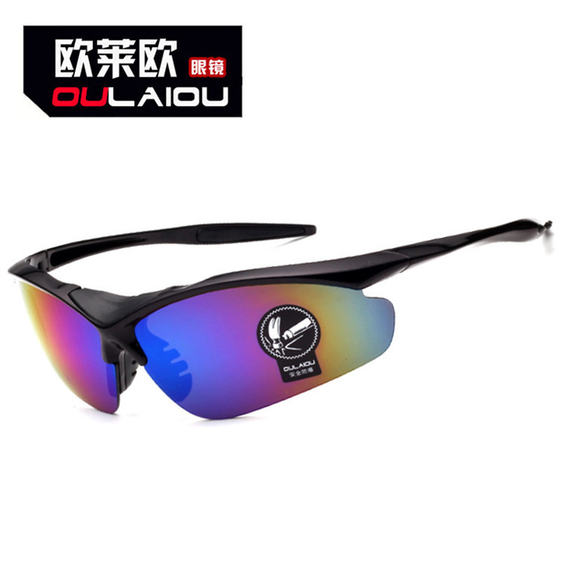 Image of OULAIOU unisex UV400 polarized sunglasses Explosion-proof driving cycling riding glasses Motorcycle Mountain Bicycle Eyewear