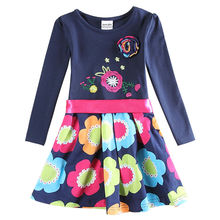 girl summer dress for girls dress 2015  nova kids brand 100% cotton girl party princess dress