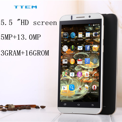 Original phone New 5 5 TTEM A909 MTK6592 Octa Core 3G WCDMA Smartphone 3GRAM 16GROM 13