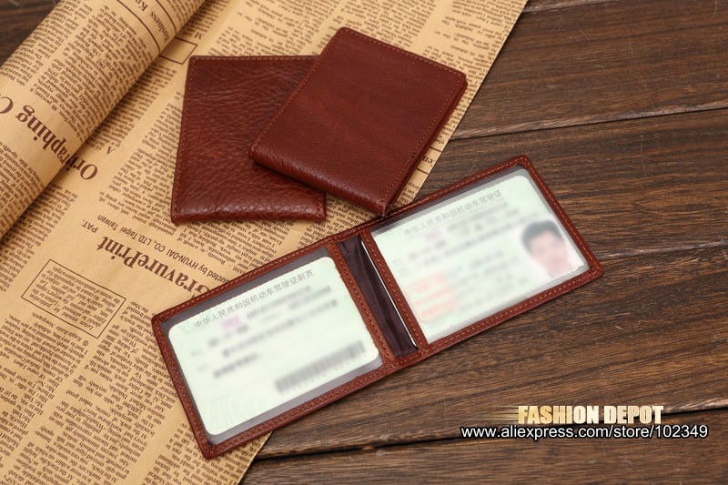 Genuine Leather License holder case wallet (2)