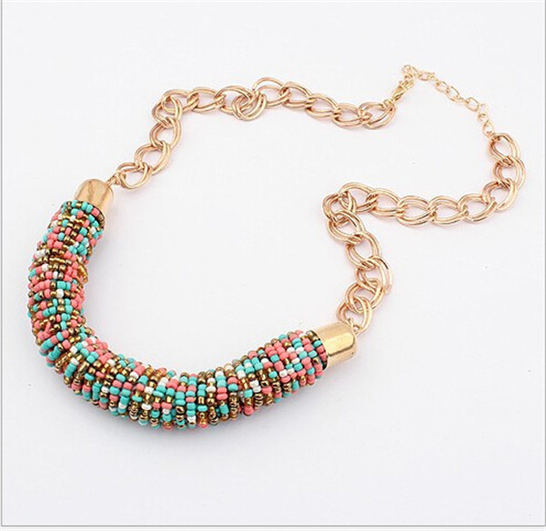 bijoux colliers women 2015 Hot Selling Collar Fashion brand jewelry Vintage Bohemian gold Choker Necklaces collares mujer