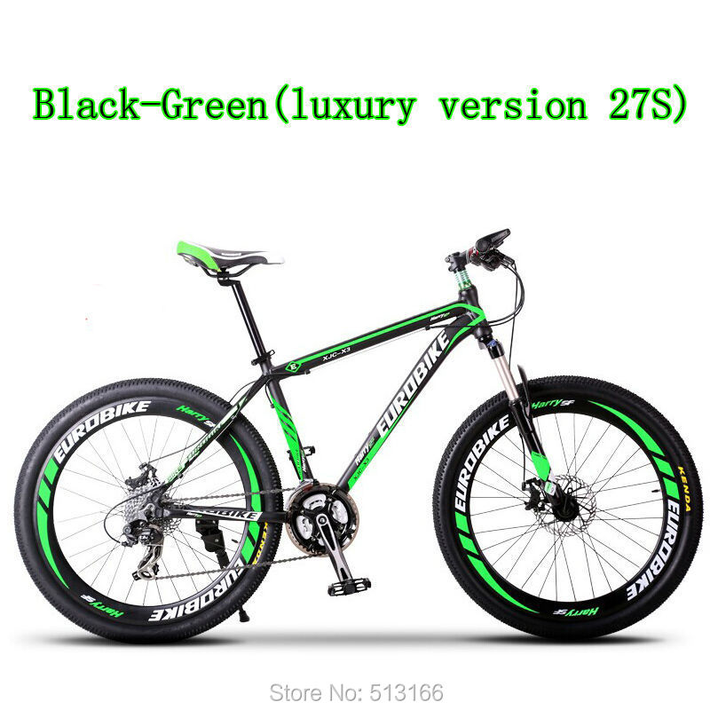 black and green mtb