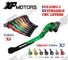 Adjustable Folding Extendable Brake Clutch Levers For Kawasaki Z750 2007 2012