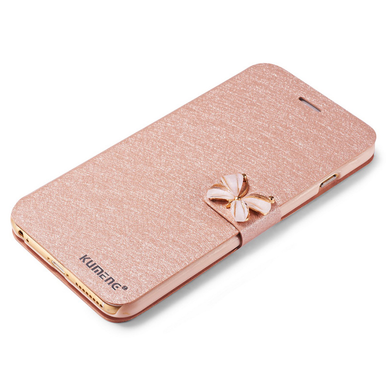 Image of 2016 Luxury Fashion Butterfly Built-in Card slot Silk pattern 4.7 inch Stand Flip Leather Mobile Phone Case For iPhone 6 6S