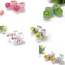 Kids Baby Unisex Newborn Animal Cartoon Socks Cotton Shoes Booties Boots 0 10M