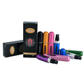 SurbYR Easy To Fill 5ML Mini Portable Aluminum Refillable Perfume Bottle With Atomizer Empty Parfum Case