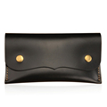 Pure Manual Genuine Leather Wallet Women Vintage Ultra simple Long Hand held Bag Top Layer Cowhide