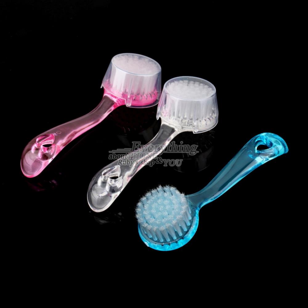 1pcs Soft Bristle Brush Scrub 2015 Exfoliating Facial Brush Face Care Cleaning Wash Cap wholesale