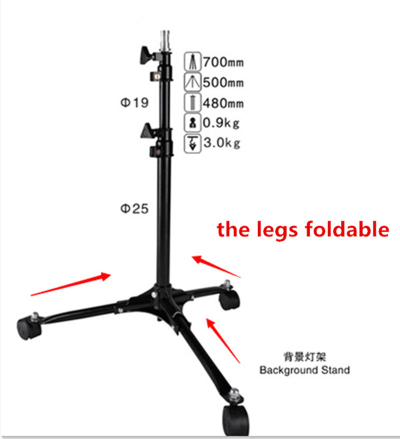 Background Stand with Wheels Flash Light Stand LS-70 NICEFOTO LS70 (2)