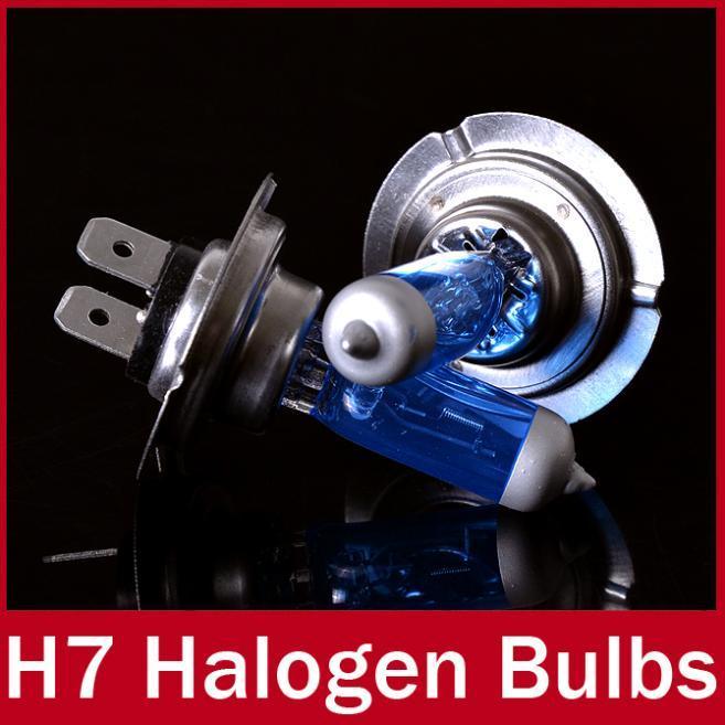 2PCS H7 Halogen Bulb 12V 100W 5000K Super White Quartz Glass Xenon Dark Blue Car HeadLight