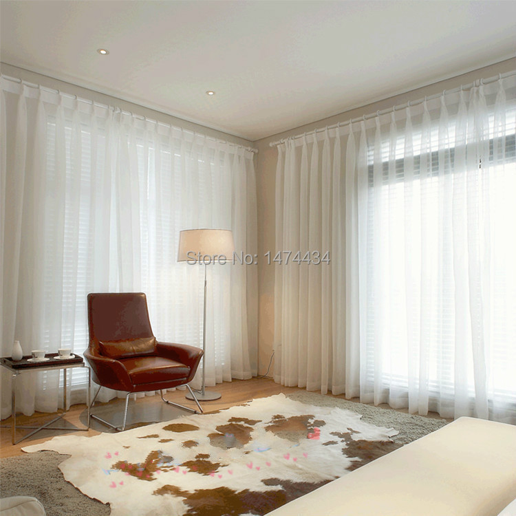 Ingrosso di alta qualità bianco voile tende da grossisti bianco ... Salon interiors tende di lusso