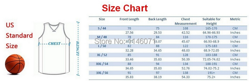 Nike Jersey Size Chart Basketball