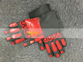 Fashion Soldier 76 Gloves Faux Leather Red And Grey Stitching gloves Cosplay Costume Accessory