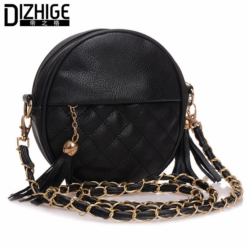 Image of 2015 New Tassel Designer Handbags High Quality Crossbody Bags For Women Pu Leather Mini Bag Fashion Chains Sac Femme